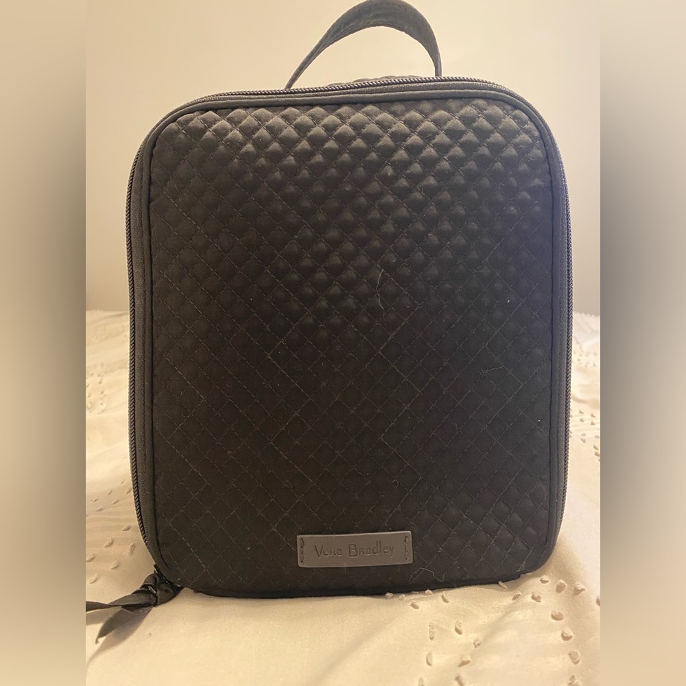 Vera Bradley Quilted Black Lunch Bag